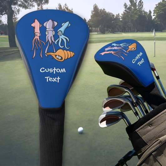Vierkante Cartoons Golfheadcover