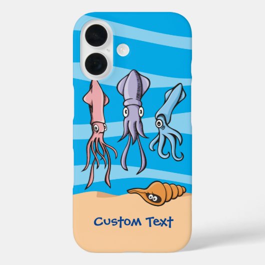 Vierkante Cartoons iPhone Case (Achterkant)