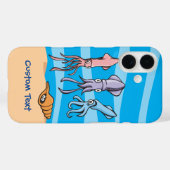 Vierkante Cartoons iPhone Case (Achterkant (horizontaal))