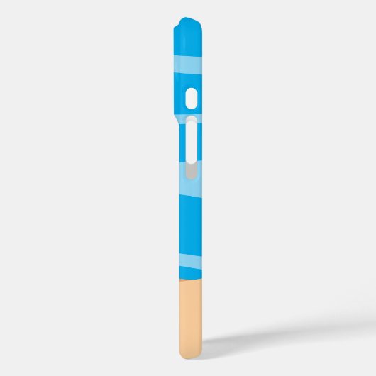 Vierkante Cartoons iPhone Case (Achterkant / Links)