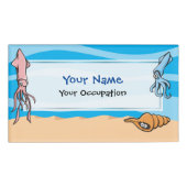 Vierkante Cartoons Naambadge (Voorkant)