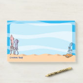 Vierkante Cartoons Post-it® Notes (Op bureau)