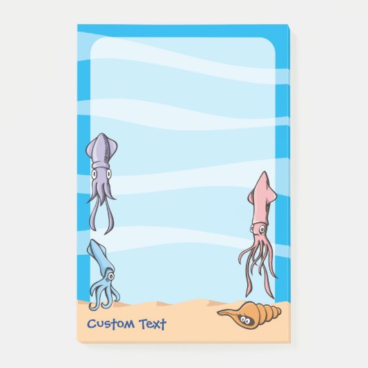 Vierkante Cartoons Post-it® Notes (Voorkant)