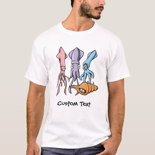 Vierkante Cartoons T-shirt (Voorkant)