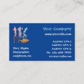 Vierkante Cartoons Visitekaartje (Voorkant)