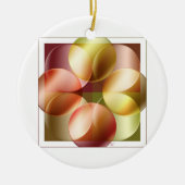 Vierkante cirkels keramisch ornament (Voorkant)