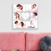 Vierkante collage aangepaste foto canvas afdruk (Insitu (Woonkamer))