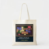 Vierkante collage [Inspirerend quote] : Tote Bag (Voorkant)