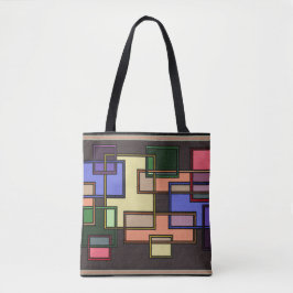 Vierkante collage: tote bag