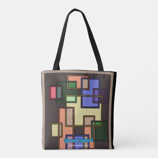 Vierkante collage: tote bag (Achterkant)