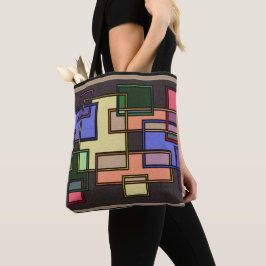 Vierkante collage: tote bag