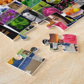 Vierkante collage van foto's en afbeeldingen, legpuzzel (Zijkant)