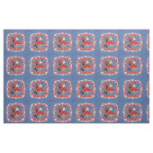 Vierkante Dans Paar op Faux Denim 9" Stof (Yard (91,4 cm))
