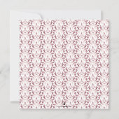 Vierkante doop uitnodigingen religieus roze (Achterkant)