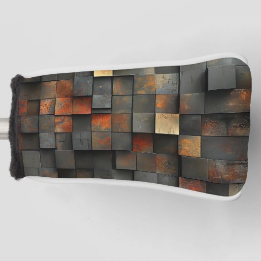 Vierkante dozen Abstract Golfheadcover (Voorkant)