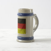 vierkante duitse vlag gedraaid bierpul (Voorkant rechts)