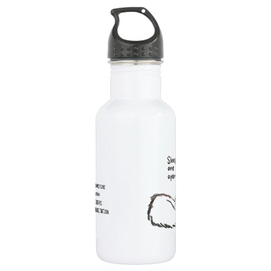 Vierkante eekhoorn waterfles  (Achterkant)