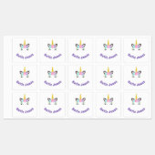 Vierkante Eenhoorn Waterdichte Naam Etiketten Labels (Vel)