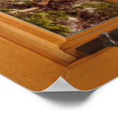 Vierkante Faux-ruitverlichting - eekhoorn Poster (Hoek)