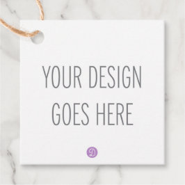 Vierkante Favor- of Cadeautags Afdrukken (2”) Bedankjes Labels