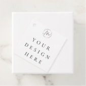 Vierkante favorietentag bedankjes labels (In situ)