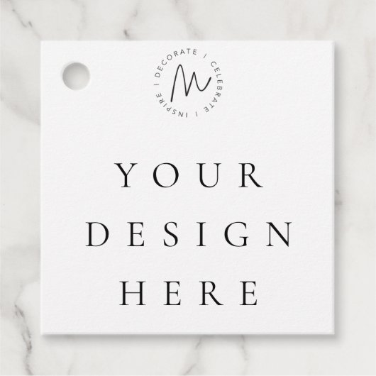 Vierkante favorietentag bedankjes labels (Voorkant)