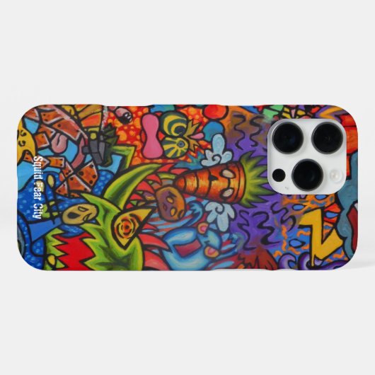 Vierkante Fear City Phone cases van Casagiovanovic iPhone Hoesje (Achterkant horizontaal)