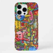 Vierkante Fear City Phone cases van Casagiovanovic