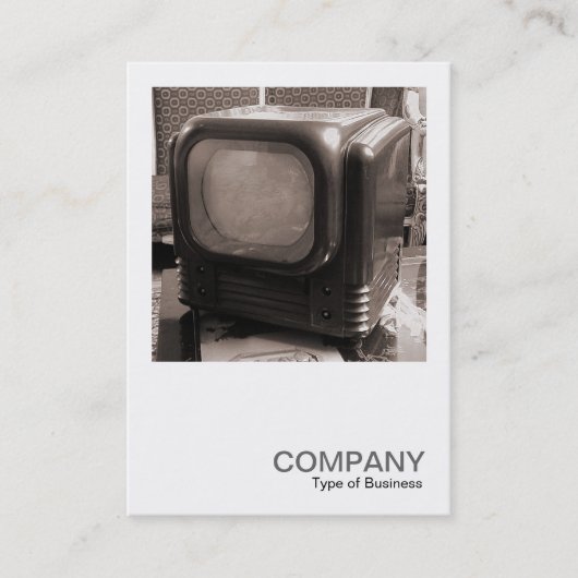 Vierkante foto 0119 - 50s TV Set Visitekaartje (Voorkant)