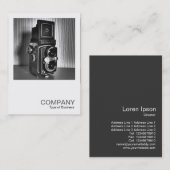 Vierkante foto 0172 -  TLR-camera Visitekaartje (Voorkant / Achterkant)