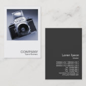 Vierkante foto 020 - Oude camera Visitekaartje (Voorkant / Achterkant)