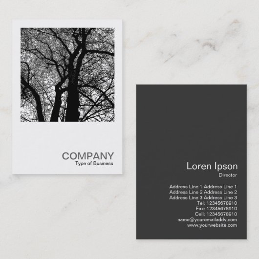 Vierkante foto 0277 - Contraststructuur Visitekaartje (Voorkant / Achterkant)