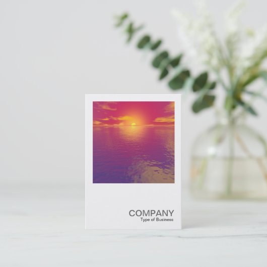 Vierkante foto 0292 - Zonsopgang Zonsondergang Visitekaartje (Staand voorkant)