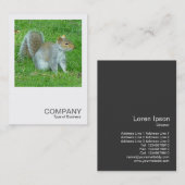 Vierkante foto 0325 - Eekhoorn Visitekaartje (Voorkant / Achterkant)