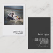 Vierkante foto 0445 - Motorboot Visitekaartje (Voorkant / Achterkant)