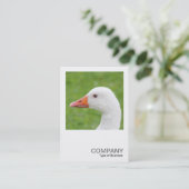 Vierkante foto 0488 - Witte Gans Visitekaartje (Staand voorkant)