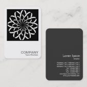 Vierkante foto 0498 - Geometrische ventilator 02 ( Visitekaartje (Voorkant / Achterkant)