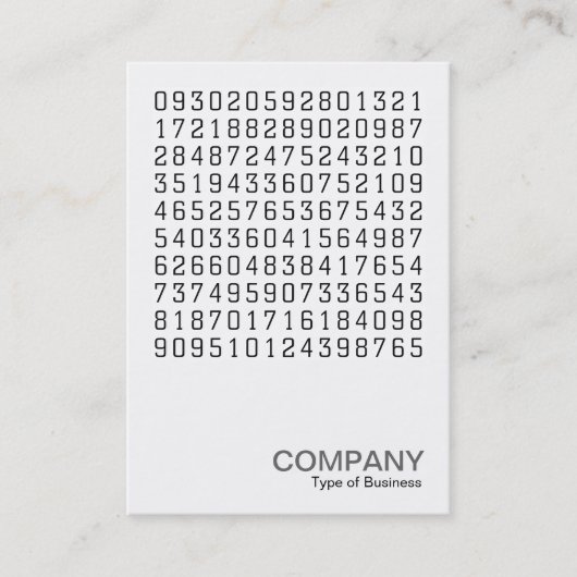 Vierkante foto 0580 - willekeurige nummers visitekaartje (Voorkant)