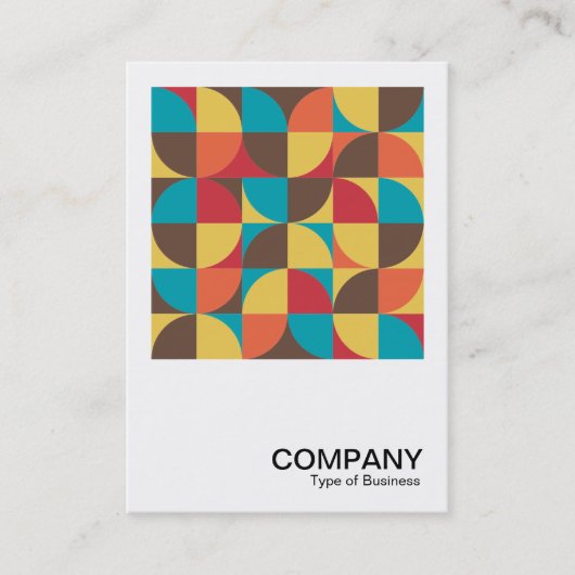Vierkante foto - Abstracte geometrische 110421v5 Visitekaartje (Voorkant)