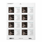Vierkante foto - Bossen in Park Etiket (Full Sheet)