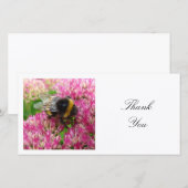 Vierkante foto - Bumble Bee Bedankkaart (Voorkant / Achterkant)