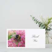 Vierkante foto - Bumble Bee Bedankkaart (Staand voorkant)