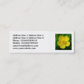 Vierkante foto - Buttercup Mini Visitekaartje (Achterkant)