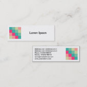 Vierkante foto - Color Squares 013 Mini Visitekaartje (Voorkant / Achterkant)