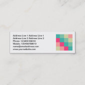 Vierkante foto - Color Squares 013 Mini Visitekaartje (Achterkant)