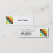 Vierkante foto - Color Squares 014 Mini Visitekaartje (Voorkant / Achterkant)