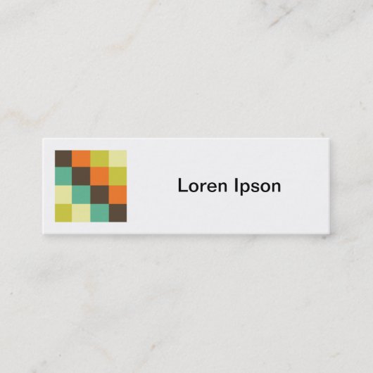 Vierkante foto - Color Squares 014 Mini Visitekaartje (Voorkant)