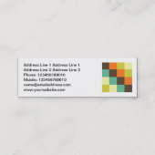 Vierkante foto - Color Squares 014 Mini Visitekaartje (Achterkant)