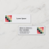 Vierkante foto - Color Squares 015 Mini Visitekaartje (Voorkant / Achterkant)