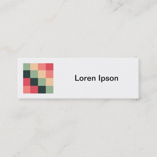 Vierkante foto - Color Squares 015 Mini Visitekaartje (Voorkant)
